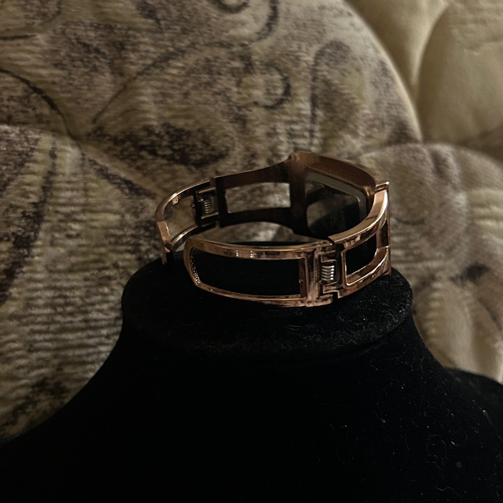 Narmi Copper Rectangular Bangle Watch - image 2